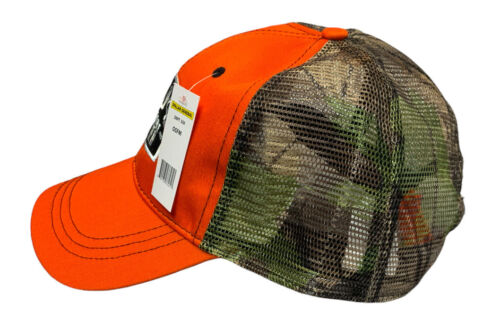 Truckermütze Kappe Hard Core Hunter Sicherheit orange und tarnfarben Netzrücken Hirsch Jagd - Bild 4 von 8