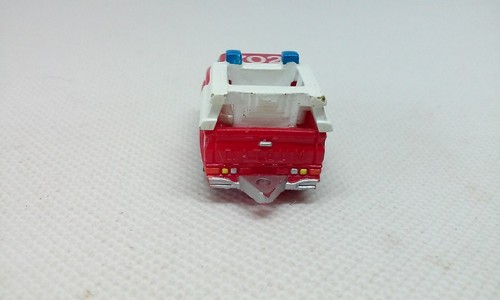 Vtg Micro Machines Datsun SFFD Fire Rescue Pickup Red Truck Vehicle Galoob 1986 - Picture 5 of 6
