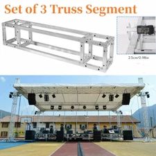 3/30PCS 8x8'' Metal Silver Square Box Truss Segments for Stage Signing Session