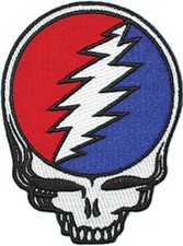 GRATEFUL DEAD - STEAL YOUR FACE - EMBROIDERED PATCH - BRAND NEW - MUSIC 1341