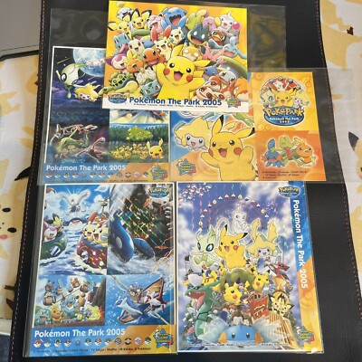 Pokepark Pokemon The Park 2005 5-Piece Sticker Set Pokemon Card