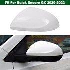 White Left Rearview Door Side Mirror Cover Cap For Buick Encore GX 2020-2022