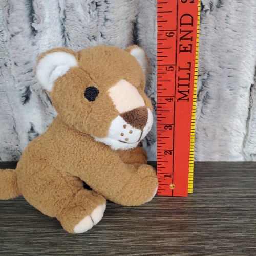 2015 Scholastic Books Lion Cub Plush Stuffed Animal Brown Small 6" Sewn Eyes - Imagen 5 de 6