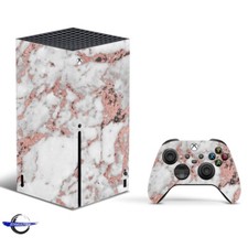 Xbox Series X Console Skin Vinyl Wrap Rose Gold Marble