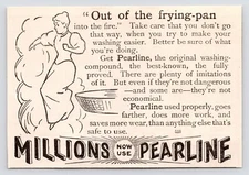 1880s~Pearline Soap~James Pyles~Homemaker Cartoon~Antique~Victorian Print Ad