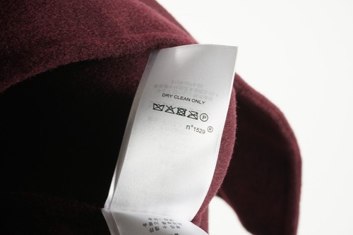 New 380$ Lauren Ralph Lauren Women's 0X Maroon One Button Double Face Wool Coat - Picture 9 of 10