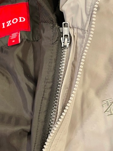 Izod 3 in 1 All Season Jacket Coat Men M Beige (Stone) Outer Shell & Inner Vest - Picture 11 of 11
