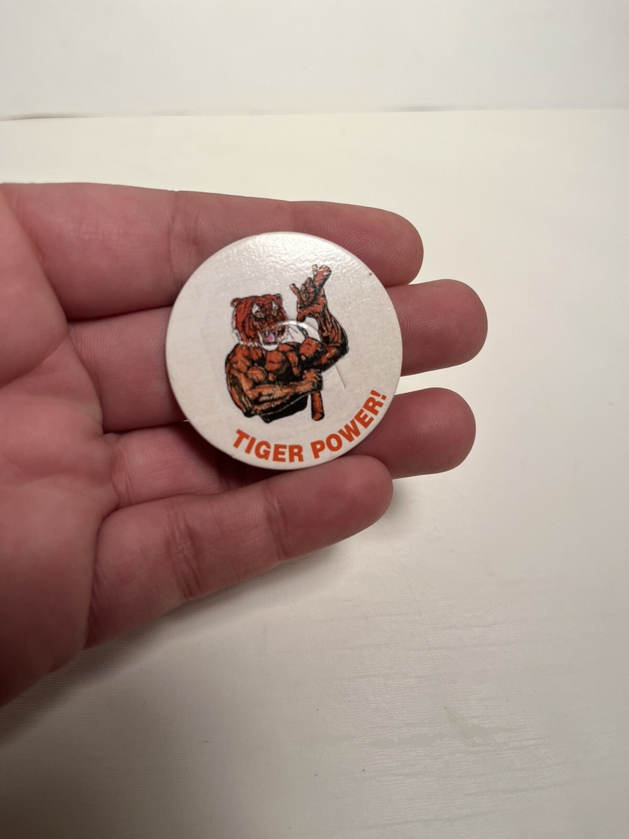 Vntg POG 1990s Tiger Power Ninja Nunchucks Fursona Suit Mask Cap