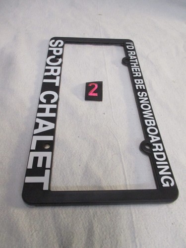 Vintage Sport Chalet I'd Rather Be Snowboarden Auto LKW Kennzeichenrahmen - Bild 3 von 7