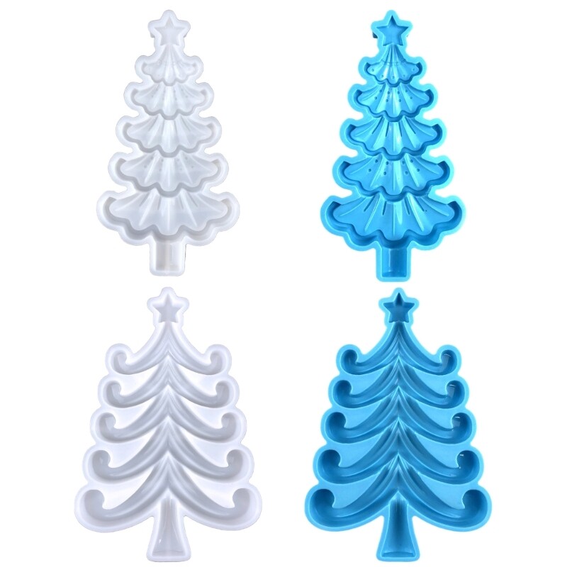 Resin Epoxy DIY Epoxy Christmas Tree Decor Ornament Silicone Mold Jewelry Making