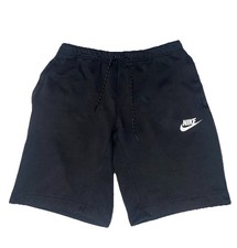 Nike Sweat Shorts Gym Men’s Black Zip Pockets Large 34 Inch Waist