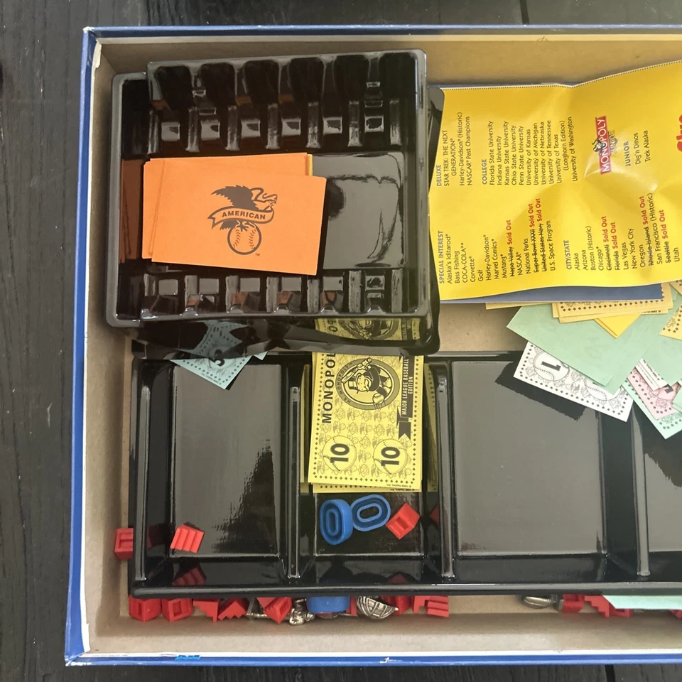 Monopoly Major League Juego de Béisbol 1999 COMO ESTÁ Edición MLB Tablero Hasbro Foto 4 de 4