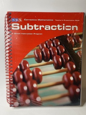 SRA Corrective Math - Subtraction Teachers Presentation Book W/ 2 New Workbooks