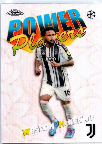 2025-26 Topps Chrome Uefa Club Competitions Power Players Weston McKennie #PP-18