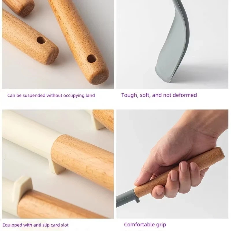 Silicone Cooking Spoon/Spatula –Non-Stick Heat-Resistant Anti-Scald Kitchen Tool - Image 4 of 4