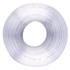 DERNORD PVC Tubing 1/8"ID X 1/4"OD Flexible Clear Vinyl Hose 50 Feet, White 