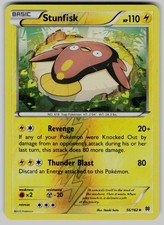 Stunfisk 56/162 Uncommon BREAKthrough Pokemon Reverse Holo Lightly Played