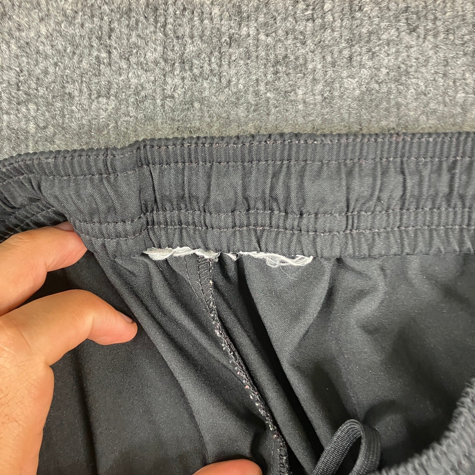 Nike Track Pants Mens Size XL Black Blue Stripe Logo Athletic Warm Up Joggers thumbnail 6