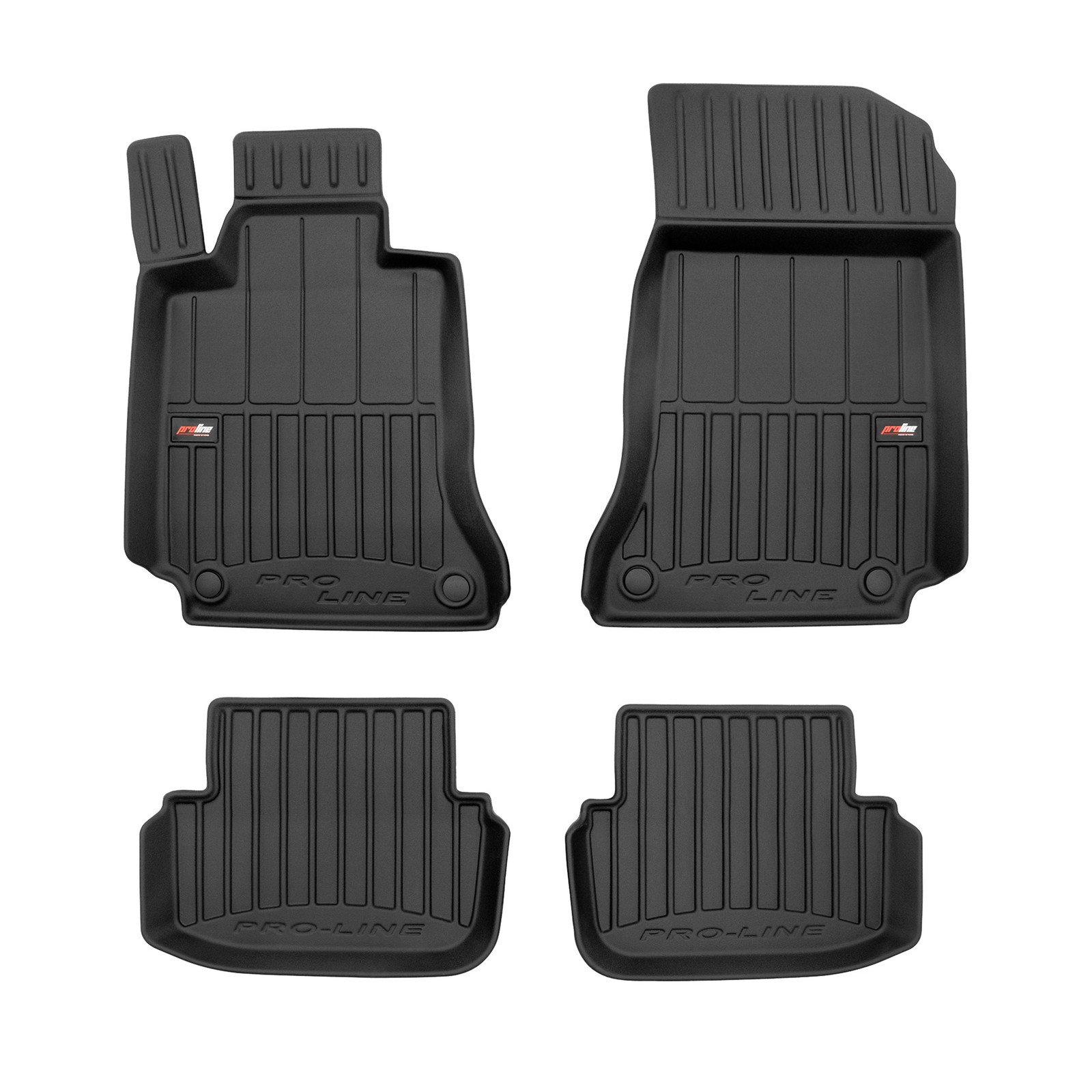 Tapis de sol OMAC en TPE pour Mercedes Classe E C207 2009-2017 noir 4 pièces