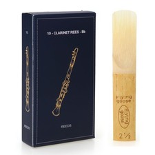 10 Pack Bb Clarinet Reeds Strength 2.5, Traditional Reeds for Clarinet with I...