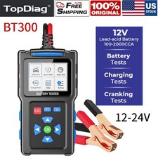 Topdiag Bt300 Car Battery Tester 12v 24v Load Tester Charging System Analyzer Topdiag Bt300 Car Battery Tester 12v 24v Load Tester Charging System Analyzer