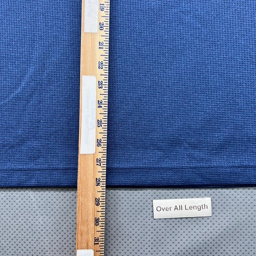 Polo vintage King Louie homme bleu moyen raglan manches courtes fabriqué aux États-Unis par l'Union - Photo 6/8