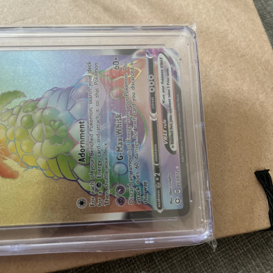 CGC Pristine 10 Alcremie VMAX 073/072 Rainbow Shining Fates Pokémon Card - Image 3 of 4