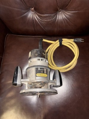 VINTAGE STANLEY INDUSTRIAL ROUTER 8.1 AMPS MODEL .02 90150M MOTOR 82902 BASE USA