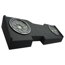 Kicker 44CWCS104 10" Subwoofer Fits 14-18 Chevy Silverado Crew Cab Dual Sub Box