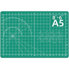 Self Healing Double Sided A5 Rotary Cutting Mat 8x6 Inch 5-Ply Craft Board for