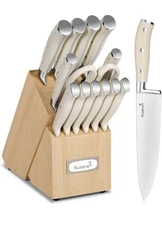 Kuisine Chef Knife Set,High Carbon Stainless Steel Sharp