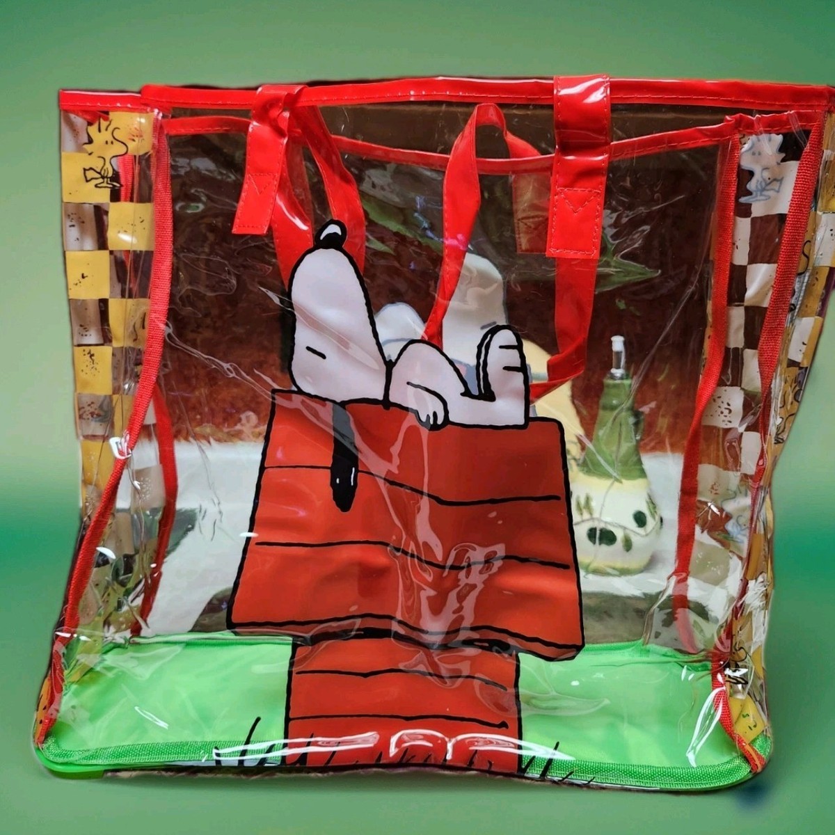 Peanuts Snoopy Woodstock Clear Vinyl Xlarge Tote bag By Legacy | eBay