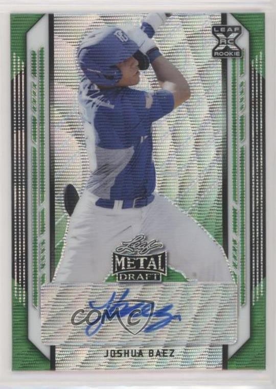 2021 Leaf Metal Draft Green Wave /5 Joshua Baez #BA-JB1 Auto 5m1