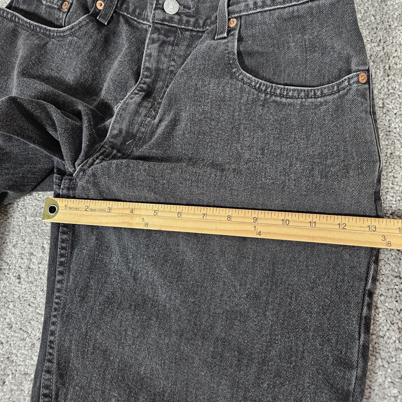 Vtg Levis 560 Jeans Mens 30X32 (Tag 33X34) Black Loose Tapered Grunge Skater thumbnail 11