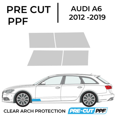 Heckbogen Steinschlag - PPF Lackschutzfolie Set - Audi A6 - 2012-2019
