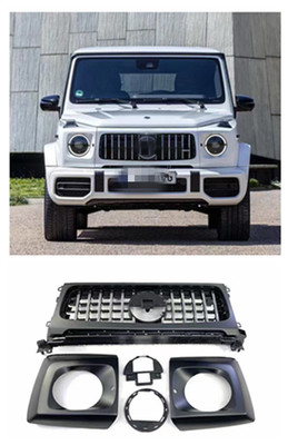 G63 Front Grille+Headlight Covers For Mercedes Benz W464 G500 G550