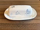 Pfaltzgraff Winter Frost 7” Butter Dish Excellent Condition