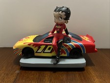 Betty Boop Nascar Music Box On The Road Again #10 Rare