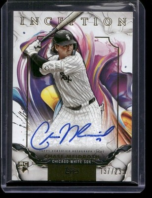 2026 Topps Inception Chase Meidroth Auto /299 Rookie Card RESA-CME White Sox-RC
