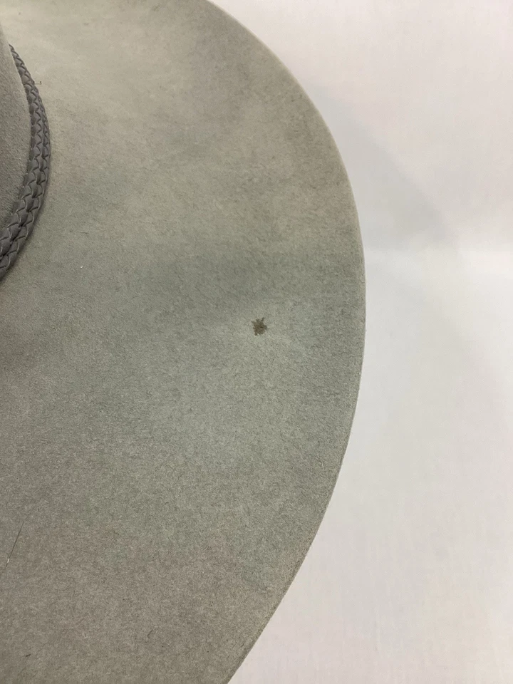 Resistol 4x Sombrero de Vaquero de Fieltro Castor Autoconformable Gris Occidental PEQUEÑO 6-7/8 Foto 3 de 4