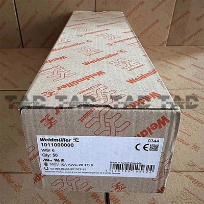 50PCS/New In Box WEIDMULLER 1011000000 WSI 6 Fuse Terminal 10-36V DC/AC