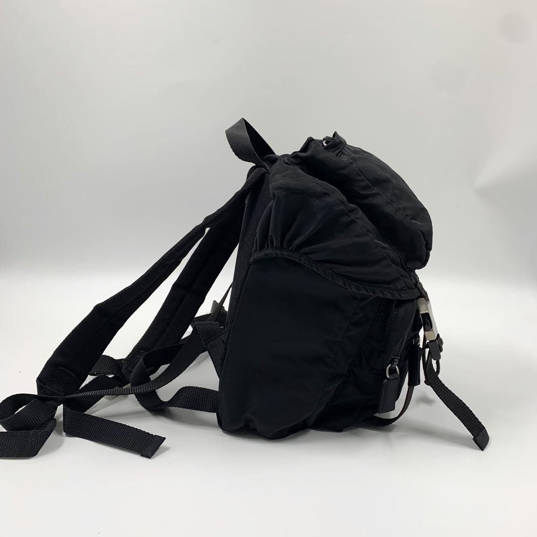 Prada Men's Drawstring Backpack with Triangle Log… - image 3