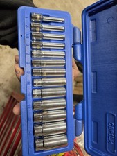 Cornwell Blue Power 14 Dr 6 Pt. Cbp1lm Metric Deep Socket Set 13 Pcs Cornwell Blue Power 14 Dr 6 Pt. Cbp1lm Metric Deep Socket Set 13 Pcs