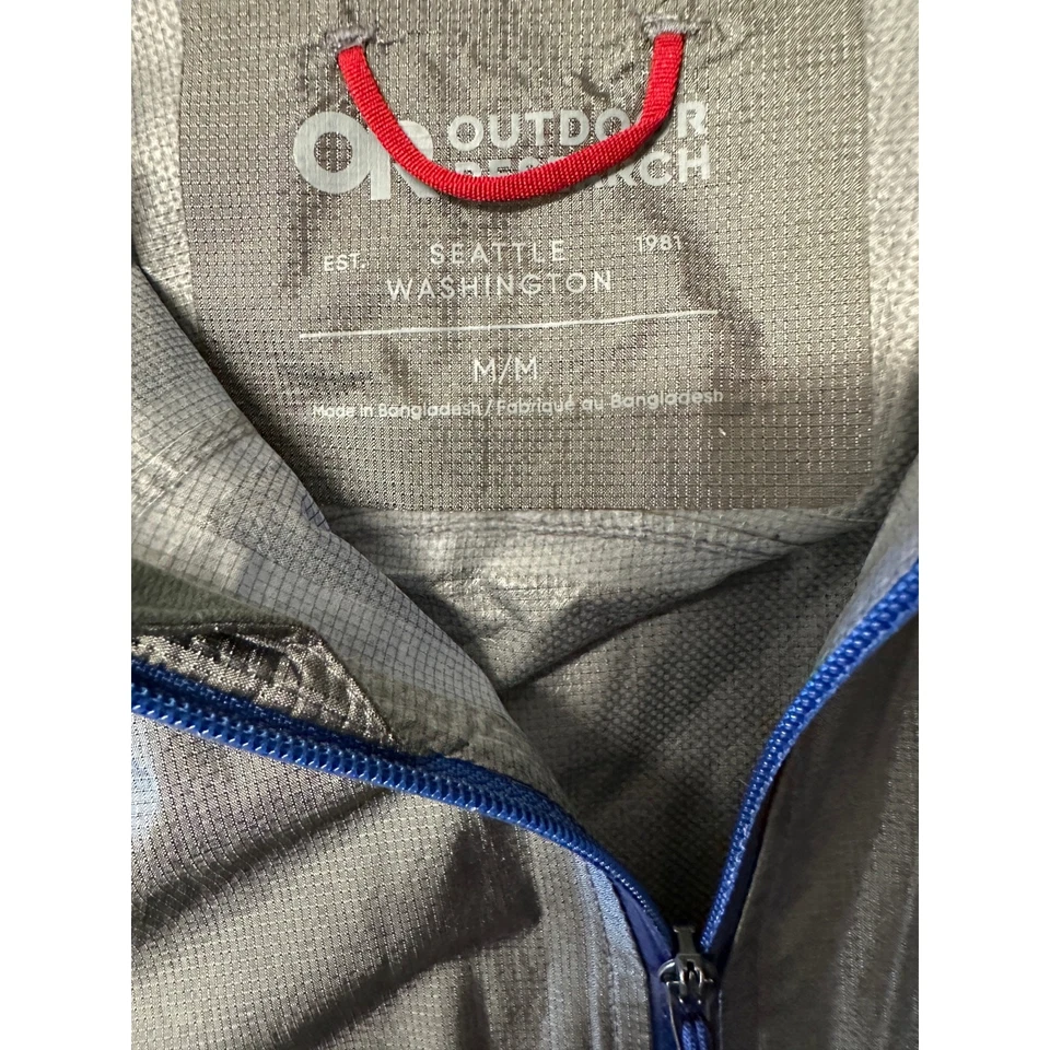 Chaqueta ultraligera de lluvia de helio mediana Outdoor Research para hombre  Foto 2 de 4