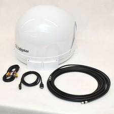 King DISH Tailgater 4 HDTV Satellite Antenna White Portable RV DT4400