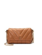 NEW With Tags VICTORIA'S SECRET Quilted Crossbody Bag With Chain Strap Brown
