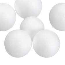 6 Pcs White Foam Balls 2.4 Inch Polystyrene Foam Ball for Crafts