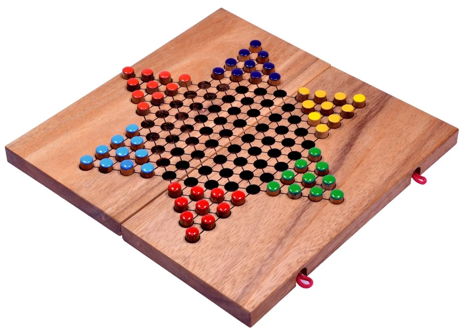 Halma Gr. L für 2 bis 6 Spieler mit Stoffbeutel - Spielfeld 26 x 27 cm - 6 x 10 - Bild 2 von 4