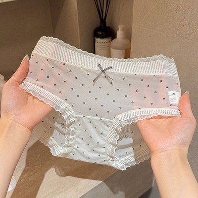 Japanese Sweet Girls Sheer Panties Briefs Lolita Cute School Womens Underwear