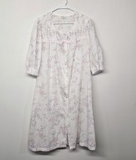 Vintage Barbizon Women's Med Nightgown Robe Floral Cottagecore Granny Feminine